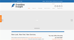 Desktop Screenshot of frontlinefreightinc.com