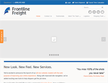 Tablet Screenshot of frontlinefreightinc.com